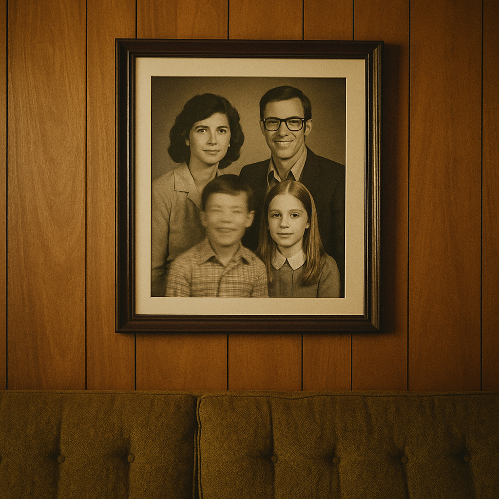 mystery vowel?horror vowel?incident accident vowel? | “His Face Was Blurred”: A 1980s Family Photo May Have Captured a Ghost